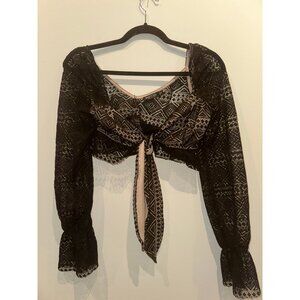 Nasty Gal Lace Crop Top